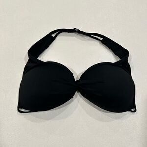The Bikini Lab Black Twist Front Bikini Top | NWOT | Size L